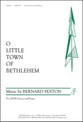 O Little Town of Bethlehem SATB choral sheet music cover